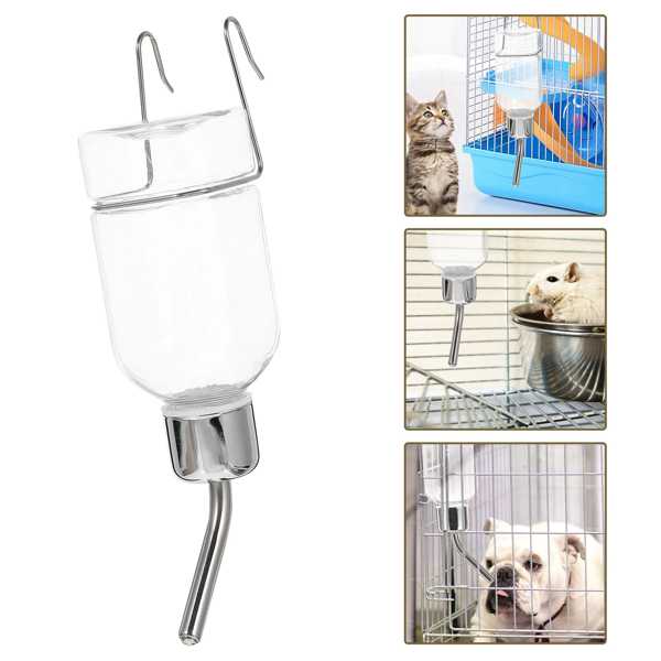 ペット ウォーターディスペンサー 犬 授乳ツール 猫 ウサギ 餌箱用 自動飲用噴水 ステンレス鋼用品