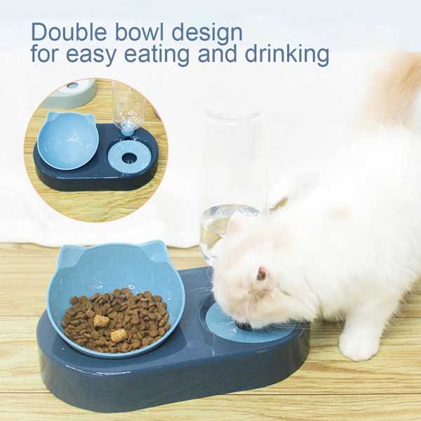 ペット用飼料 犬 猫用 耳が付いた給餌ボウル 小型犬用 給餌装置