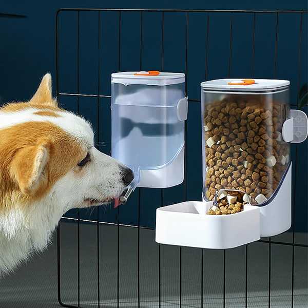 ペット犬用自動ウォーターディスペンサー ボウル フード 容器 ハンギングボウル ペット用品