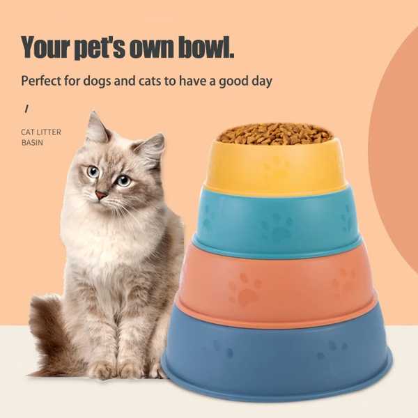 犬用プラスチック製フードボウル ペットフードフィーダー ペットフード アクセサリー