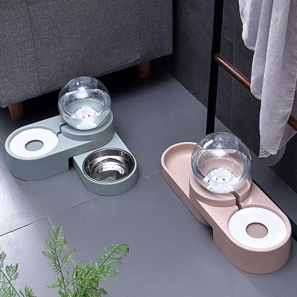 ペット用自動バブルフィーダー 給餌コンテナ フィーダー用品 噴水 フードボウル 水 母乳育児 子猫 犬 新品