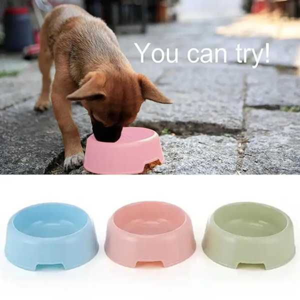 犬 猫 ため キャンディーカラー プラスチックボウル かわいい多機能 授乳用品 1パーツ