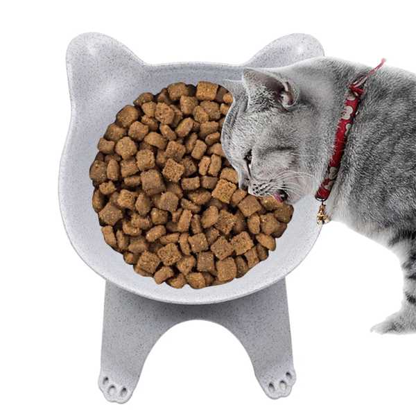 愛らしい猫 頭 形をした滑り止め ボウル ペットフード 犬 猫 給餌ボウル