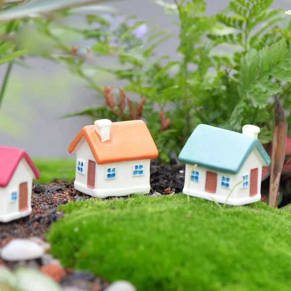 かわいいキャンディハウスミニチュア妖精ガーデンホームハウス装飾ミニクラフトマイクロ造園 装飾diy アクセサリー