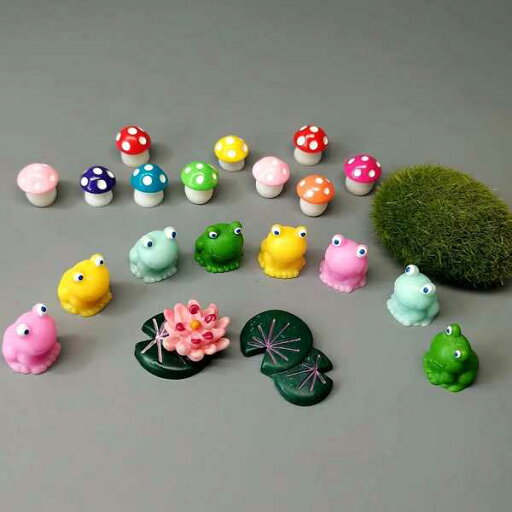 クリエイティブ 妖精 庭 ミニチュア アクセサリー カエル 家 装飾 キノコ 葉 デスク 彫像 DIYルーム 装飾 ギフト 17個 21個 クリエイティブ 妖精 庭 ミニチュア アクセサリー カエル 家 装飾 キノコ 葉 デスク 彫像 DIYルーム 装飾 ギフト 17個 21個