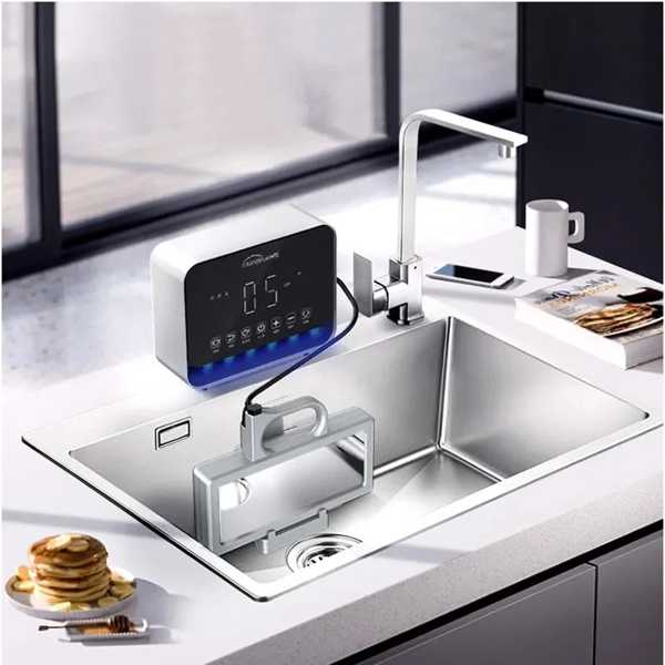 ポータブル超音波食器洗い機 レストラン 自動シンク 自立型のサムネイル