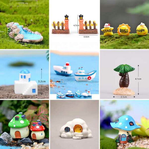 小さ カワイイ 家 木 ボート 置物 太陽 雲 マイクロ妖精 庭 ミニチュア テラリウム 家 装飾 DIY アクセサリー 小さ カワイイ 家 木 ボート 置物 太陽 雲 マイクロ妖精 庭 ミニチュア テラリウム 家 装飾 DIY アクセサリー