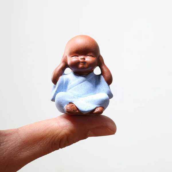 小さ セラミック 仏像 monK K 家 装飾 創造的 植木鉢 K