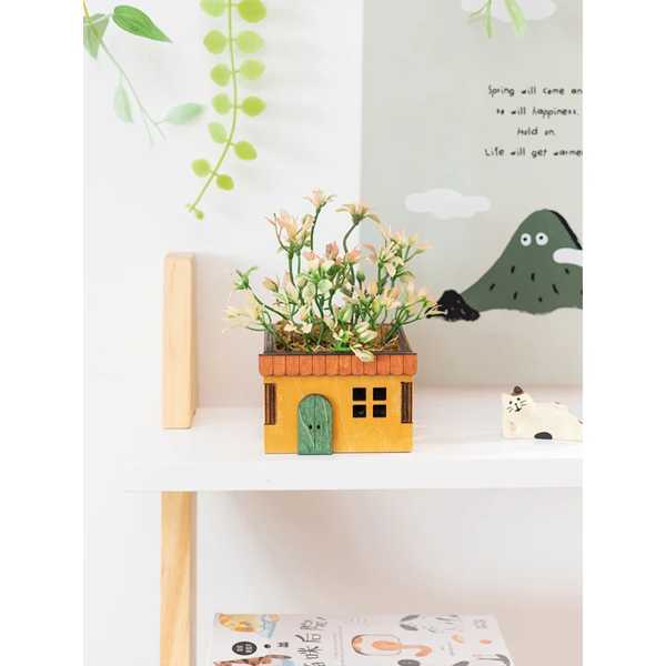 室内装飾品和風小屋装飾品 家 リビングルーム 庭 装飾 家 形 シミュレーション緑 植物 鉢植え 装飾品