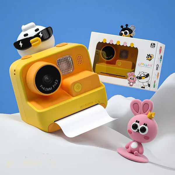 子供用インスタントカメラ 2.0インチ 1080p デジタルカメラ 感熱紙付き クリスマスプレゼント おもちゃのサムネイル