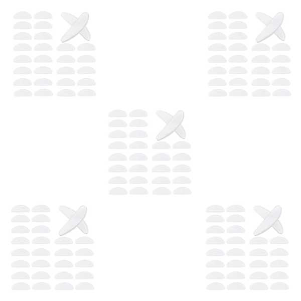 90ペア眼鏡パッドメガネ接着剤シリコン滑り止めノーズパッド眼鏡用 (透明 1.5mm)