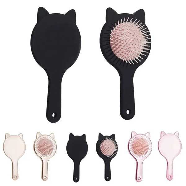 子供用エアクッション付きポータブルヘアコーム 電気メッキマッサージブラシ かわいい