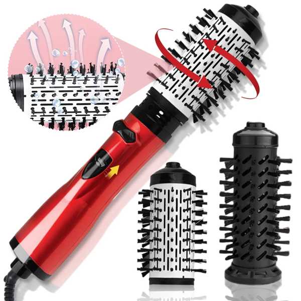 3 in 1多機能ロータリーヘアカーラー 電気ロータリーヘアドライヤー ヘアスタイル用 3つ ギア温度