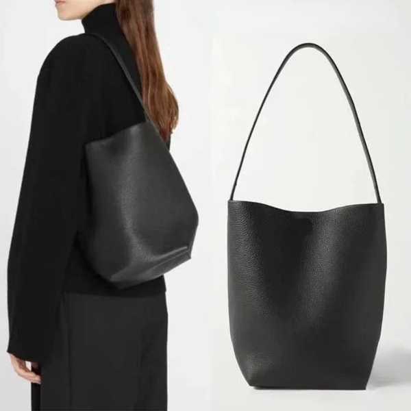 Krouyabu-女性用ロゴ付きレザーバケットバッグ シンプル レジャーバッグ 絶妙 ライチプリントトートバッグ キーレイターショルダークロスボディバッグ