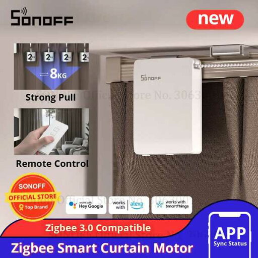 Sonoff-接続された家庭用 Zigbeeカーテン インテリジェント 電気シャッター タイプC モーター LCD画面 アプリケーション リモートコントロール付き Sonoff-接続された家庭用 Zigbeeカーテン インテリジェント 電気シャッター タイプC モーター LCD画面 アプリケーション リモートコントロール付き