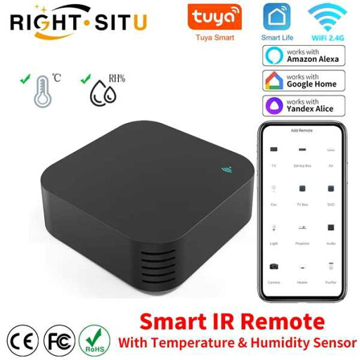 Tuya smart irリモコン付き温度湿度センサー付きエアコンテレビdvd ac作品付きalexa google home Tuya smart irリモコン付き温度湿度センサー付きエアコンテレビdvd ac作品付きalexa google home