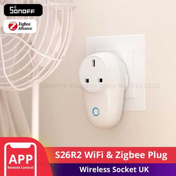 Sonoff-接続されたホームプラグs26r2 ワイヤレス wifi zigbee 3250w タイマー リモコン 電源出力 Alexa GoogleHomeで動作