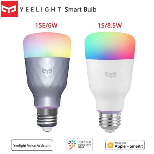 Yeelight-カラフル LED電球 e27 ホームアプリ リモコン 8.5w 800lm wifi 寝室 ランプ ホームキットで動作 mijiaアプリ Yeelight-カラフル LED電球 e27 ホームアプリ リモコン 8.5w 800lm wifi 寝室 ランプ ホームキットで動作 mijiaアプリ