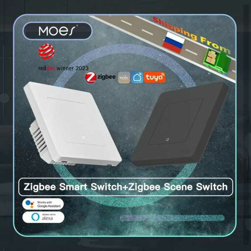 新しいスターリングTuyaSmart zigbee3.0 プッシュボタン/シーンスイッチ スマートライフアプリ リモートコントロール alexa Googleで動作 新しいスターリングTuyaSmart zigbee3.0 プッシュボタン/シーンスイッチ スマートライフアプリ リモートコントロール alexa Googleで動作