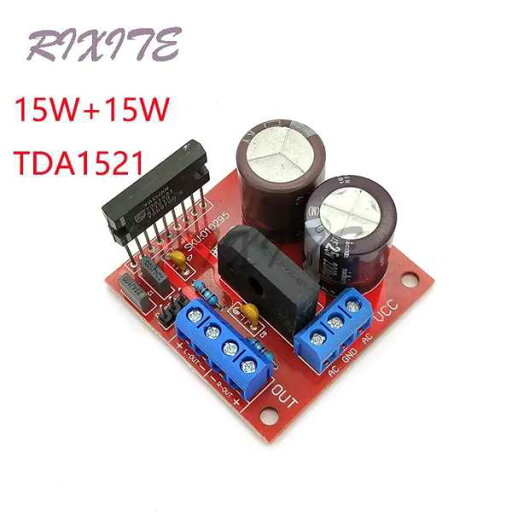 TDA1521オーディオパワーアンプボードモジュール2.0デュアルチャンネル2*15ワット整流フィルタ回路diyオーディオスピーカー修正 TDA1521オーディオパワーアンプボードモジュール2.0デュアルチャンネル2*15ワット整流フィルタ回路diyオーディオスピーカー修正