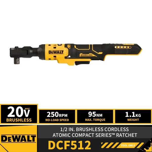 Dewaltアトミックコンパクトシリーズ dcf512車 修理 ラチェット 20v用 ブラシレスコードレスコードレス1/2 "リチウム 互換電池 電動工具