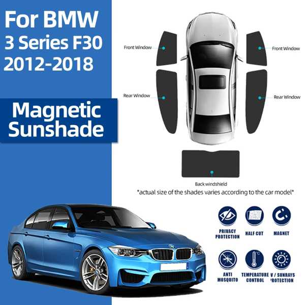 Bmw 3 シリーズ F30 F80 2011-2019 318i 320i 車サンシェードシールドフロントガラスカーテンリアサイドベビーウィンドウサンシェードバイザー