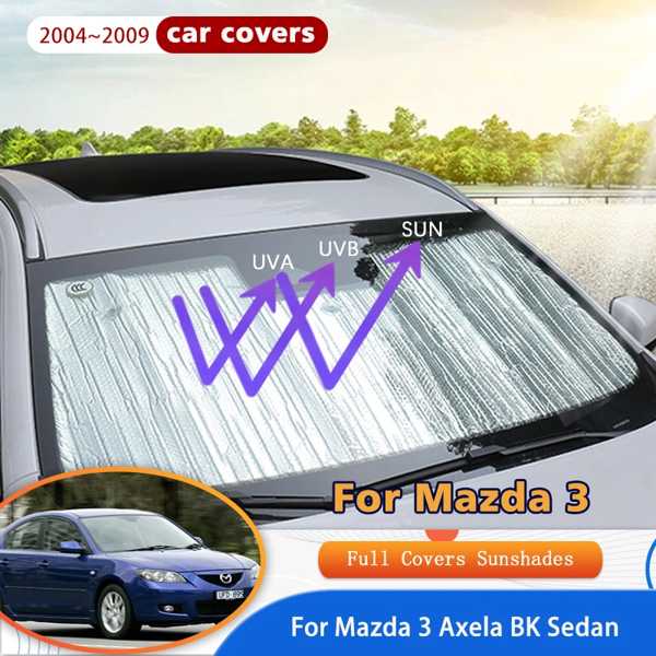 Mazda 3 axela bkセダン用日焼け止め 車の日焼け止め 日よけ リアカバー 2004～2009個
