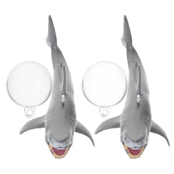 水槽 フローティングデバイス かわいい アクセサリー 2セット用 sharkフローティングデコレーション