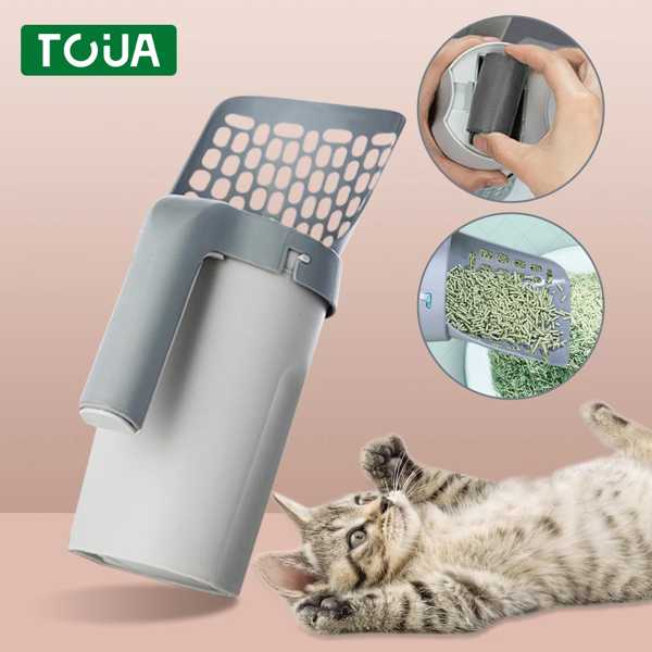 大容量 猫用グリッターケース ボタン付き 猫用トイレ クラフトクリーニング用品