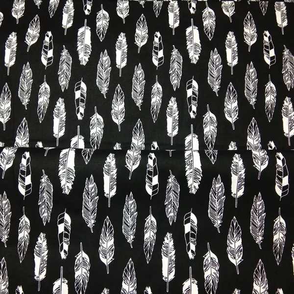 50 × 105 センチメートルグレーフェザープリント綿生地羽生地パッチワーク DIY 布ドレス 装飾
