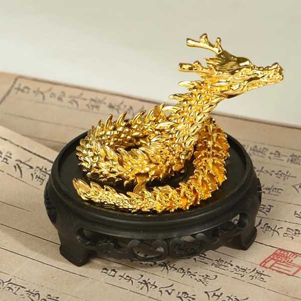 装飾用 柔軟 中国 ドラゴン像 きらめくドラゴン 置物 鮮やか 色