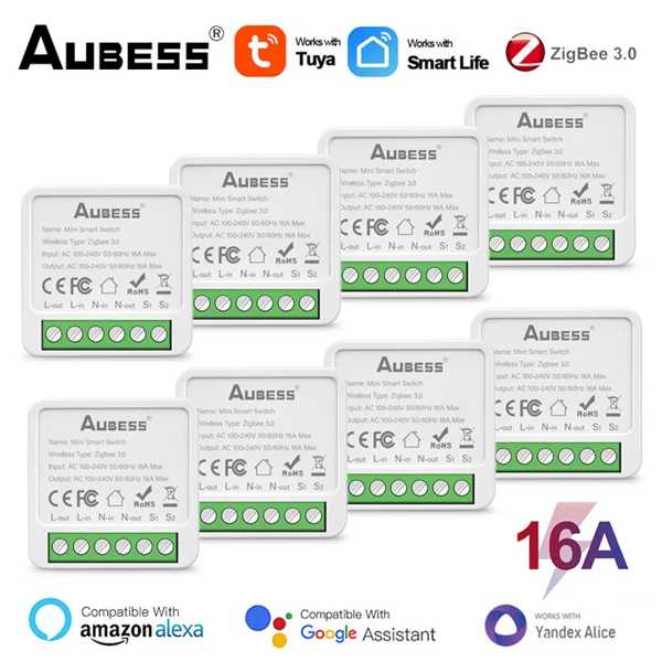 チュウヤzigbee/wifiスマートライトスイッチ2ウェイコントロール16Aスイッチモジュールスマートホームスマートライフalexa googleホームアリスで動作