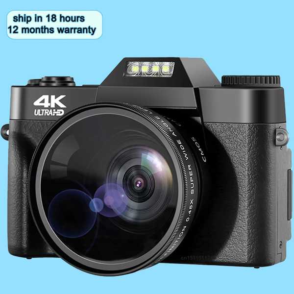 4K 48MPデジタルカメラ 写真撮影 YouTube 60fps 自動フォーカス 16xズーム 新品