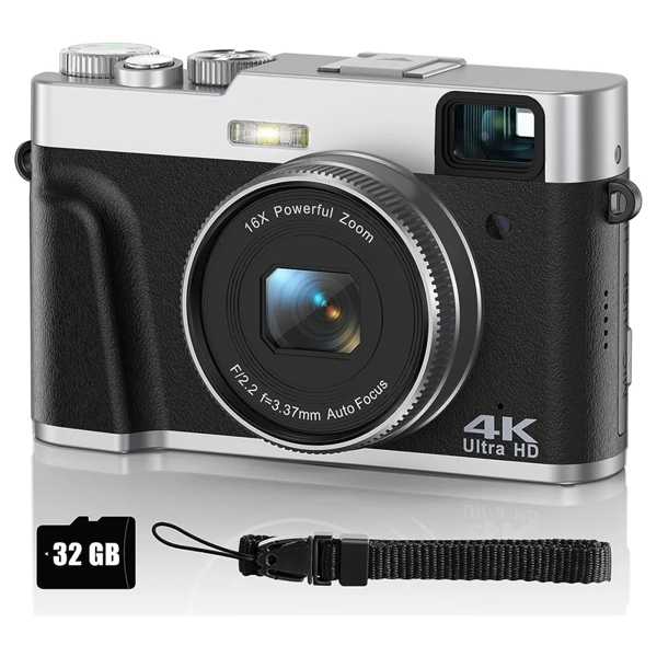 写真用デジタルカメラ ビューファインダー付きオートフォーカスカメラ YouTube用防振ビデオカメラ 4k