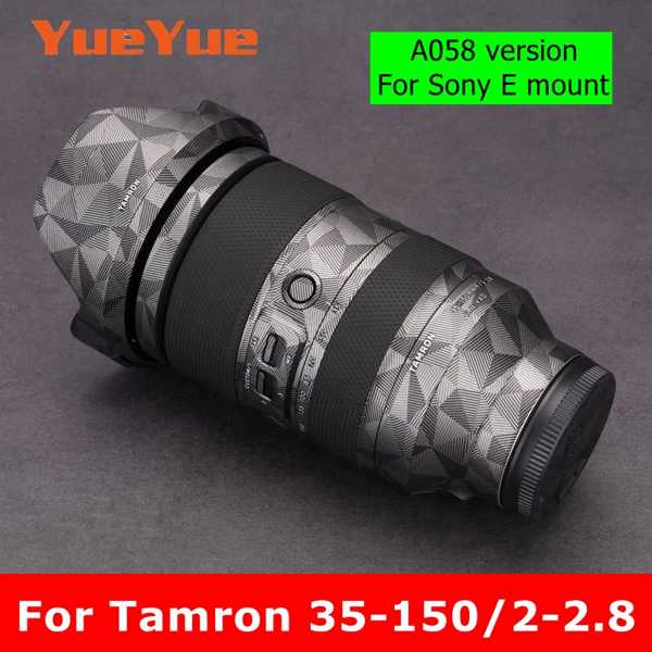 A058タムロン35-150ミリメートルF2-2.8ディiii vxdソニー eマウントアンチスクラッチカメラレンズステッカー保護フィルム本体プロテクタースキン