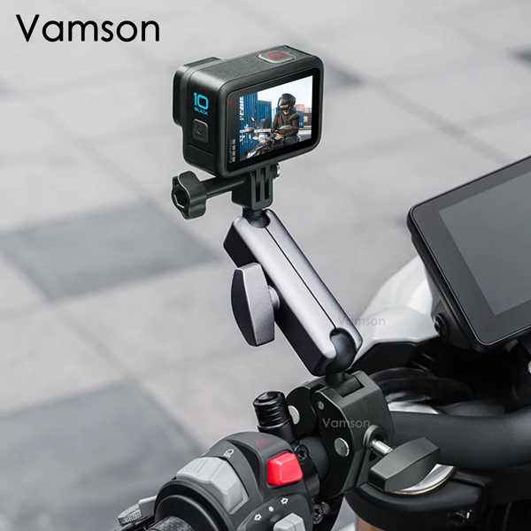 Vamson-オートバイと自転車の携帯電話ホルダー 保護ミラーマウントクリップ goproヒーロー12 11 10 9 8 insta360 x3 x2