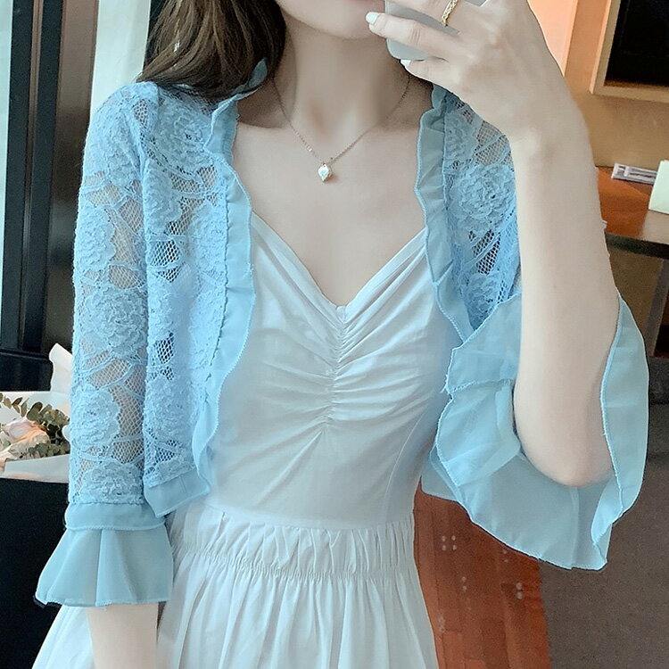 長め丈裾イレギュラーシフォンワンピースドレス（ボレロ付
