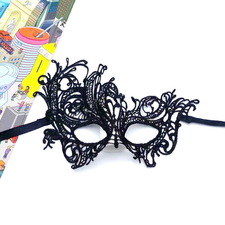 アイマスク 全10種 レースアイマスク 刺繍 仮面 レース 黒 ハロウィン 劇 お面 マスク ベネチアン マスク コスプレ ブラック ヘアアクセサリー 二次会 イベント パーティー 舞踏会 社交ダンス 発表会 コスチューム 変装【ywac00005】のサムネイル