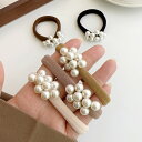 【アウトレット】【パール ヘアゴム 5個セット 】 シンプル オフィス デイリー お得 おしゃれ 小さめ ヘアアクセサリー 小さい 髪留め パーティー カジュア...
