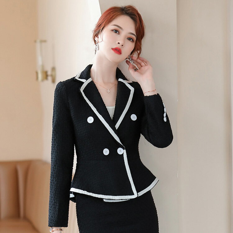 【スーツジャケット単品】 全2色 襟付き 羽織り 長袖 春アウター 春服 大人 きれいめ 好印象 おしゃれ 大きいサイズ 上品 セレモニー ビジネス 通勤 オフィスカジュアル 入学式 卒業式 春 スプリングコート 【zlz1700058-jk】