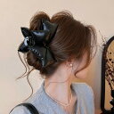 バンスクリップ 中綿 ヘアクリップ 大きいリボン ボリューム大きめ 普段使い 黒 りぼん ヘアアクセサリー 髪留め パーティー 可愛い かわいい チャーミング ガーリー アップスタイル ヘアアレンジ レディース プレゼント 誕生日 大人っぽい