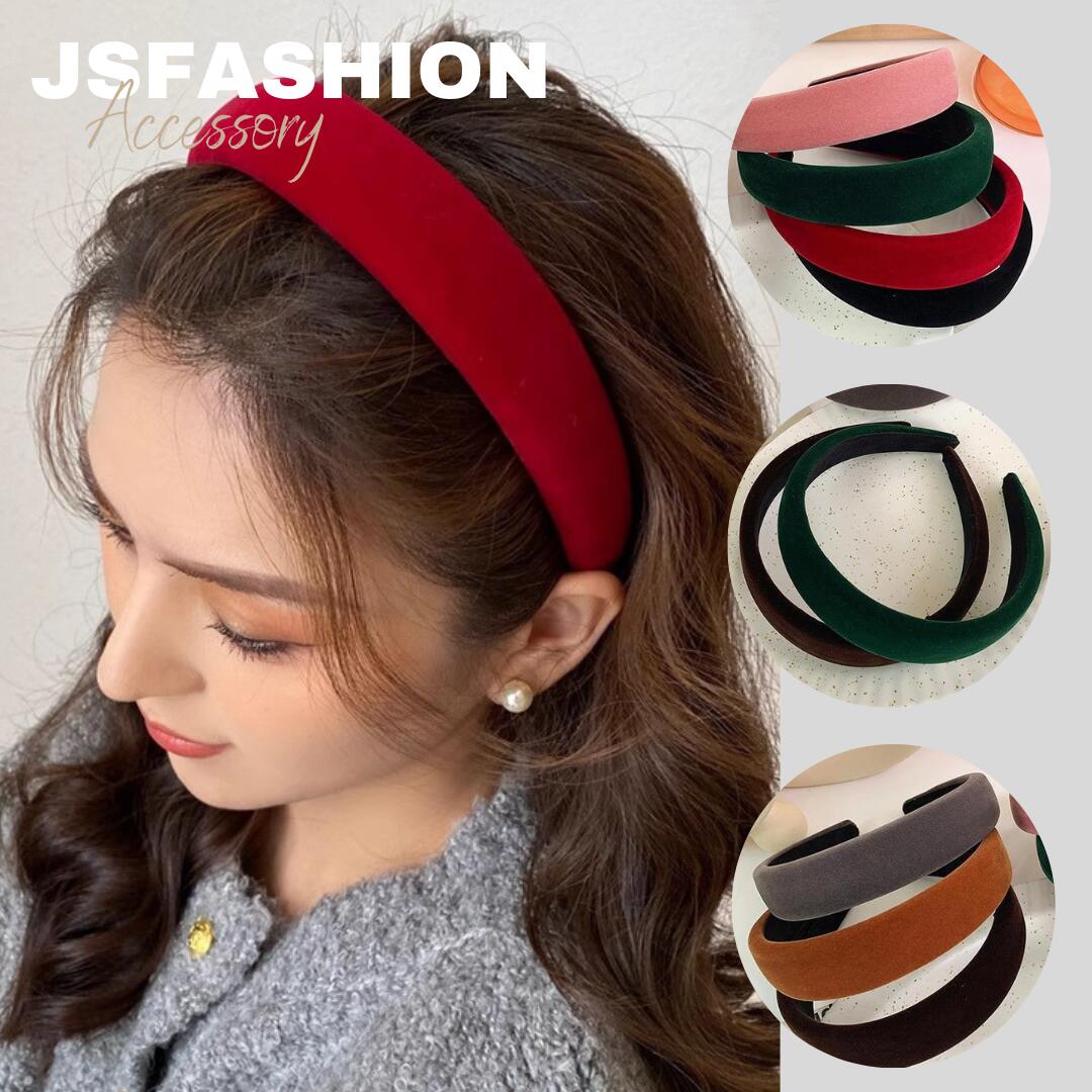 カラー 幅広 カチューシャ 全7色 ベルベット 無地 単色 シンプル 幅広い お嬢様 ヘアアクセサリー 大きめ 大きい 結婚式 韓国 母の日 ギフト 白髪隠し ...