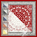 大判 スカーフ 90×90cm 全6柄 ペイズリー柄 リボン ヘアアクセサリー アレンジ 柄スカーフ バッグスカーフ スカーフリボン 上品 イベント バッグに結...