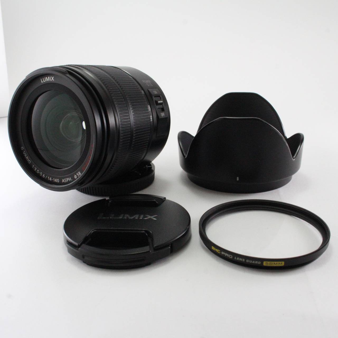 【中古】パナソニック(Panasonic) 高倍率ズームレンズ マイクロフォーサーズ用 ルミックス G VARIO/14-140mm/F3.5-5.6IIASPH./POWER O.I.S. ブラック H-FSA14140