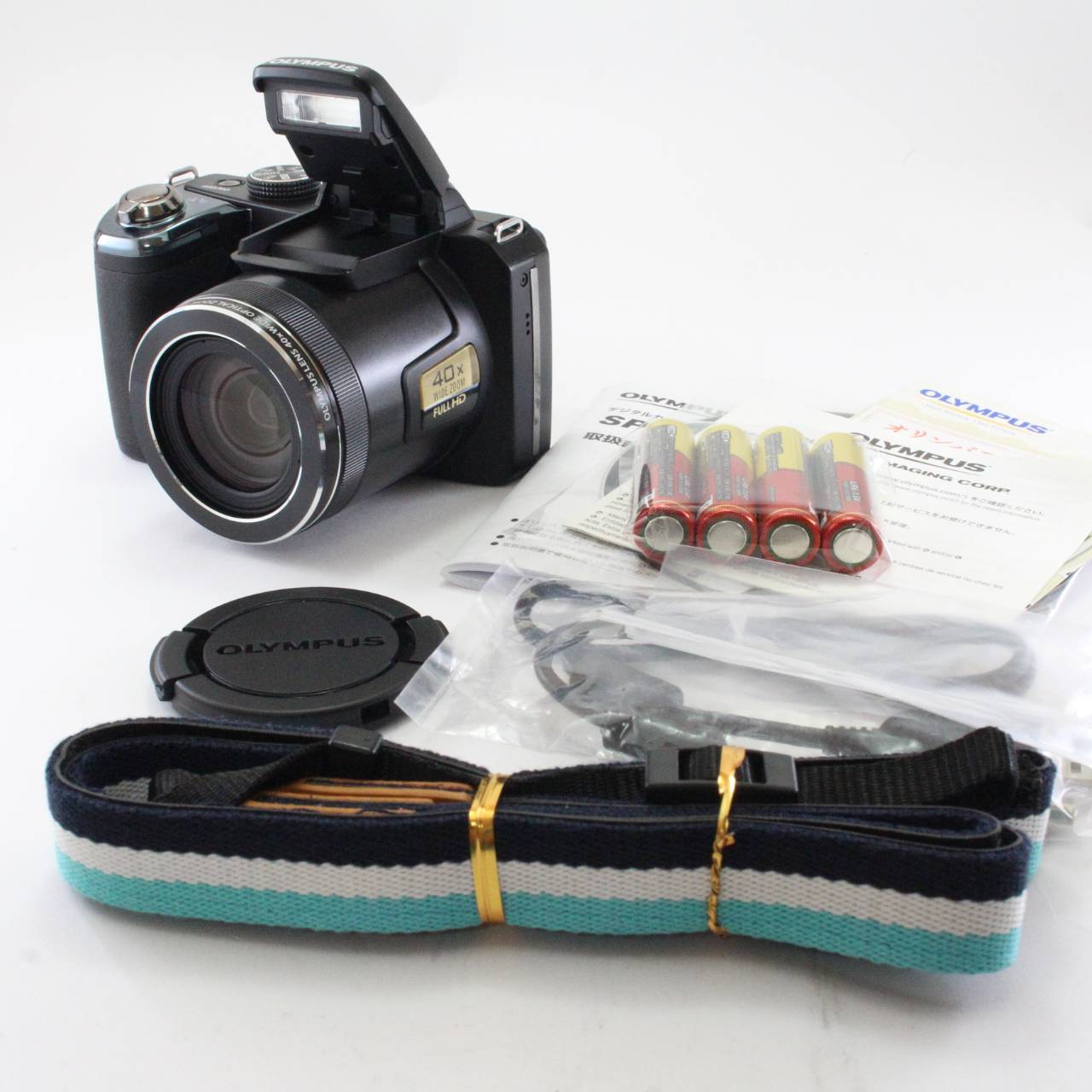 【中古】【元箱付】OLYMPUS デジタルカメラ STYLUS SP-820UZ 1400万画素CMOS 光学40倍ズーム 広角22.4mm ブラック