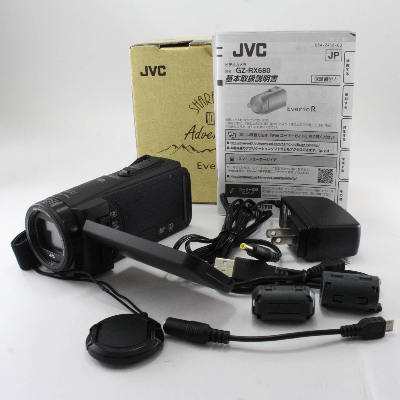 【新品・美品】 JVC GZ-RX680-A Everio R ビデオカメラ JVCKENWOOD JVC Everio R ビデオカメラ GZ-RX680-D