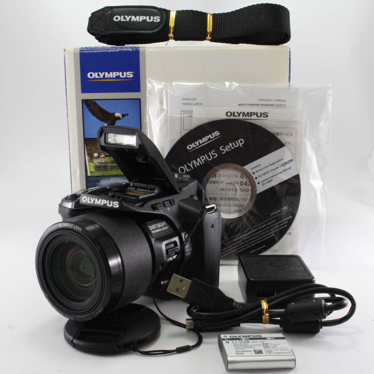 【中古】OLYMPUS デジタルカメラ STYLUS SP-100EE 世界初ドットサイト照準器搭載 光学50倍ズーム SP-100EE