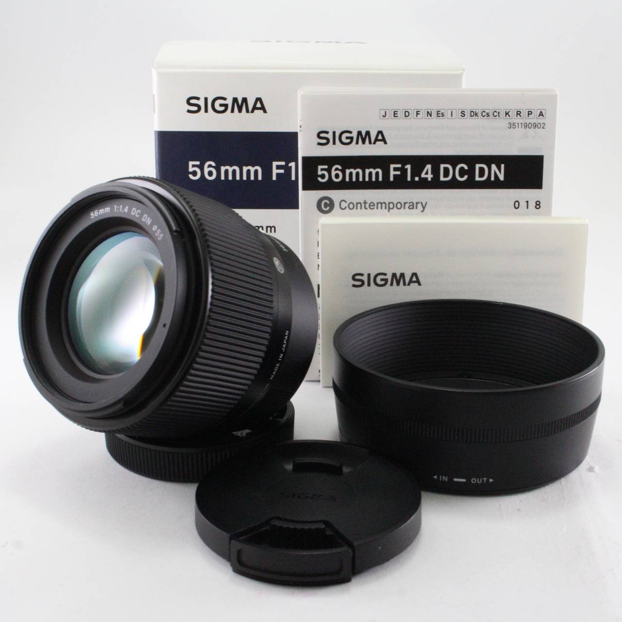 シグマ(Sigma) レンズ 56mm F1.4 DC DN FUJIFILM 富士フイルム Xマウント 単焦点 望遠 APS-C ミラーレス用 Contemporary