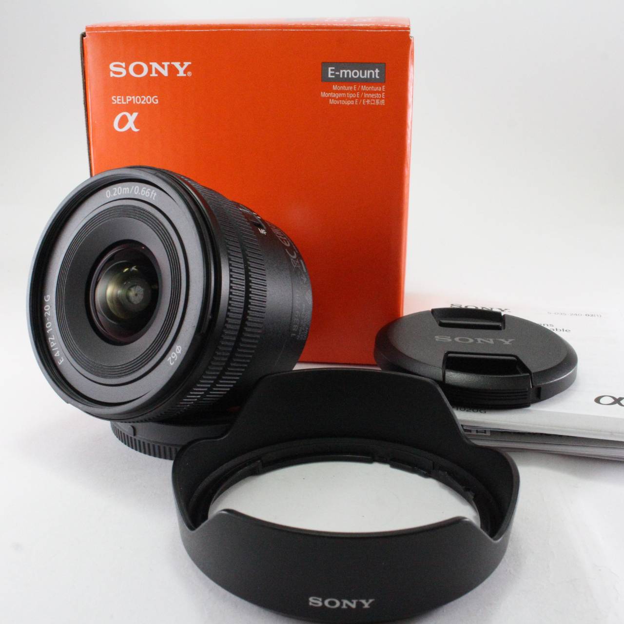 【中古】SONY(ソニー) 広角ズームレンズ APS-C E PZ 10-20mm F4 G Gレンズ デジタル一眼カメラα[Eマウント]用 純正レンズ SELP1020G