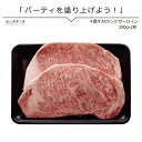 送料無料 ギフト ステーキ肉 千屋牛専門店のサーロインステーキ200g 2枚 A5ランク 北海道沖縄一部地域配送不可